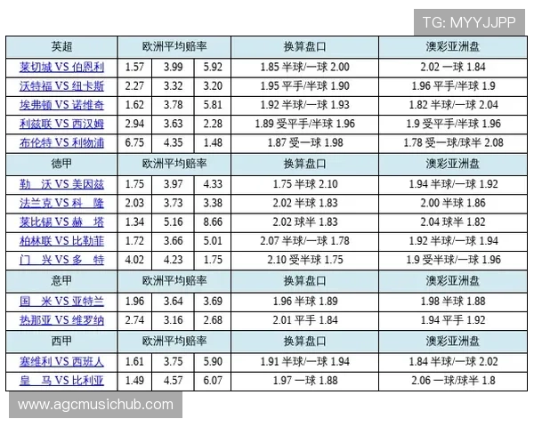 深入理解ag盘口的赔率变化与技巧解析 深入理解ag盘口的赔率变化与技巧解析